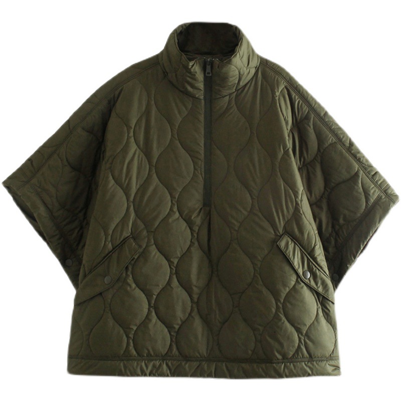 Veste matelassurera en coton Everak pour femme, manteau chaud, fermeture éclair, hiver