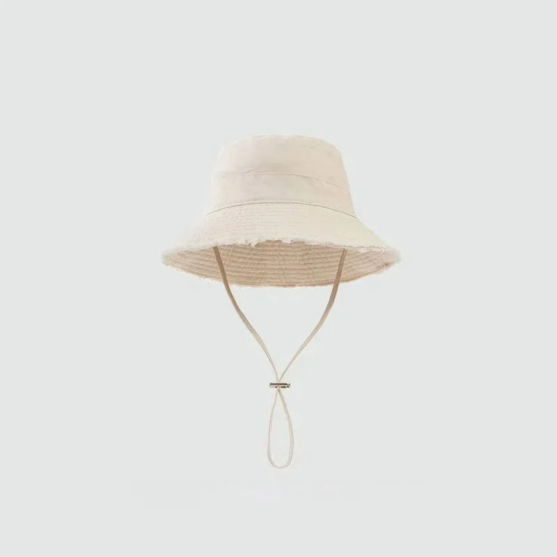 Chapeau Bob d'été pour Femme, Style Coréen Rose, à Large Bord, Protection Solaire pour Plage et Voyage, Chapeau Panama