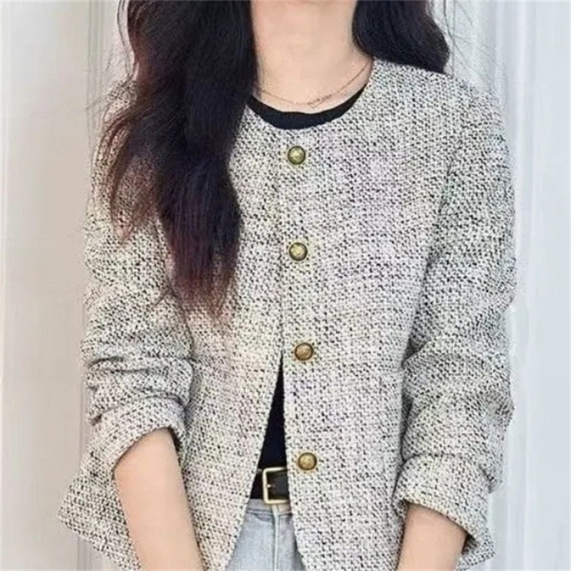 Nouvelle veste femme 2025 printemps automne élégant Version coréenne femme manteau Design sens tempérament à manches longues dames manteau