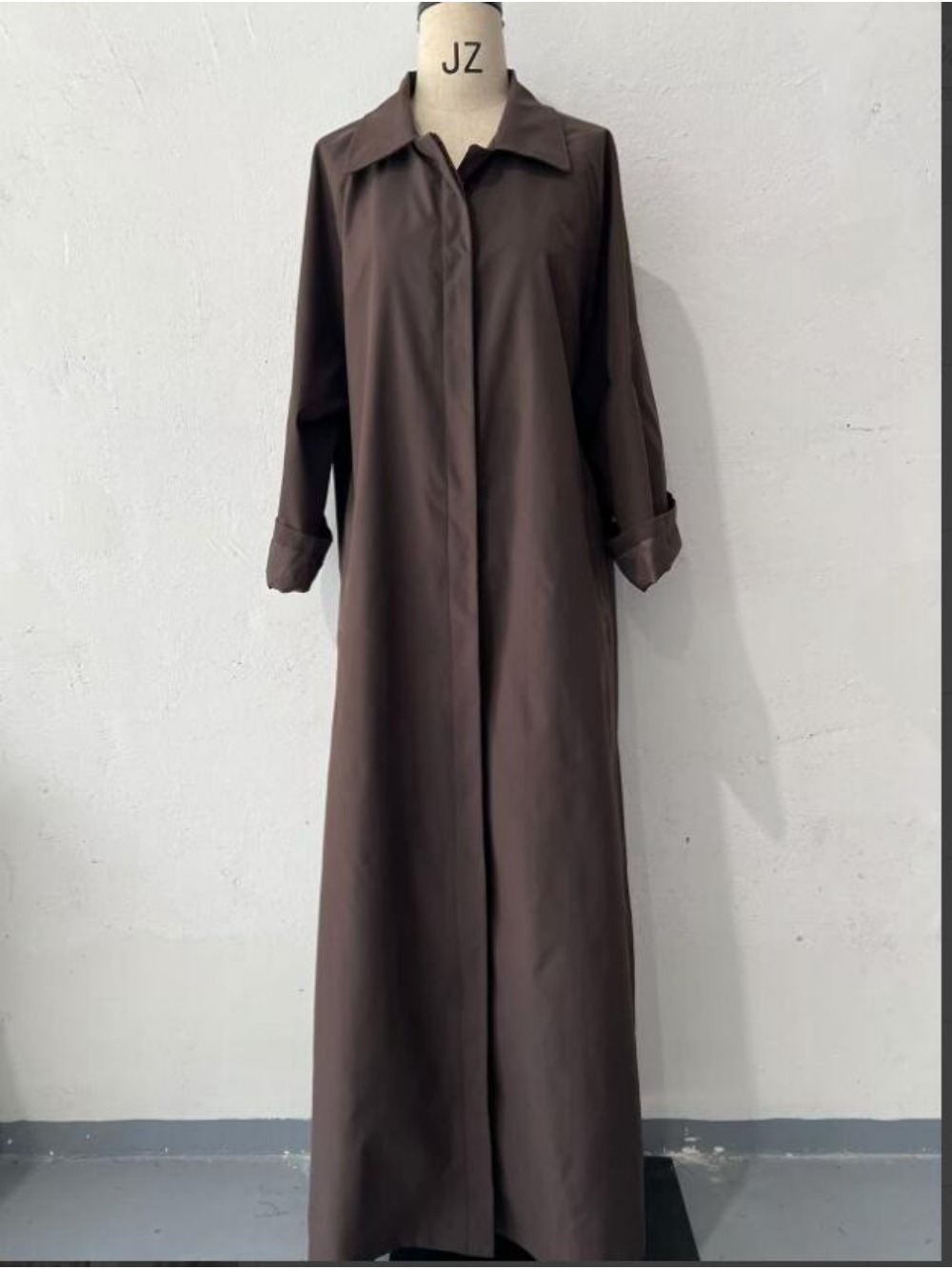 Pardessus à revers à boutonnage simple pour femmes musulmanes, Abaya, manteau long, coupe-vent arabe décontracté, Ramadan, Maroc, Dubaï, Eid