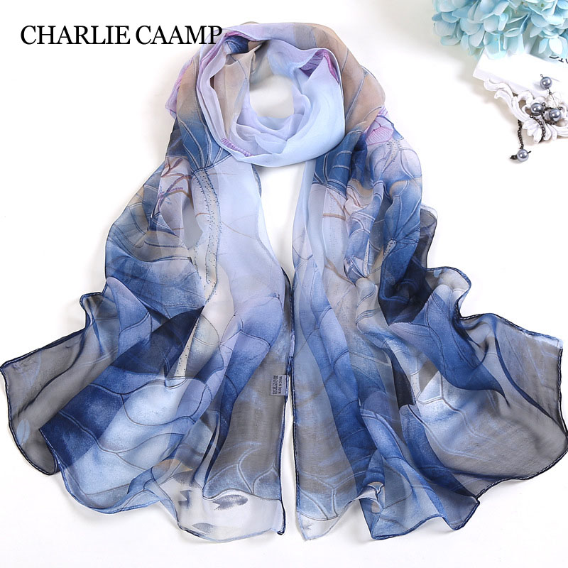 Echarpe en mousseline de soie georgette pour femme, châle long de plage, bandana féminin élégant, écharpes fines, hijab