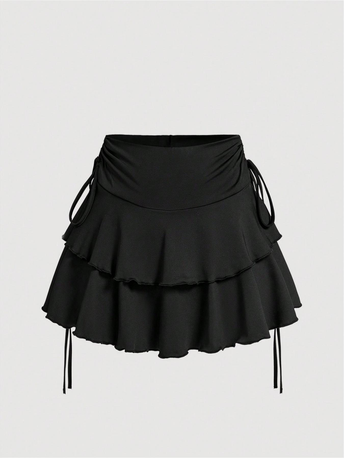 Ensemble jupe courte polyvalente pour femmes + haut sans bretelles sexy et ajusté pour femmes