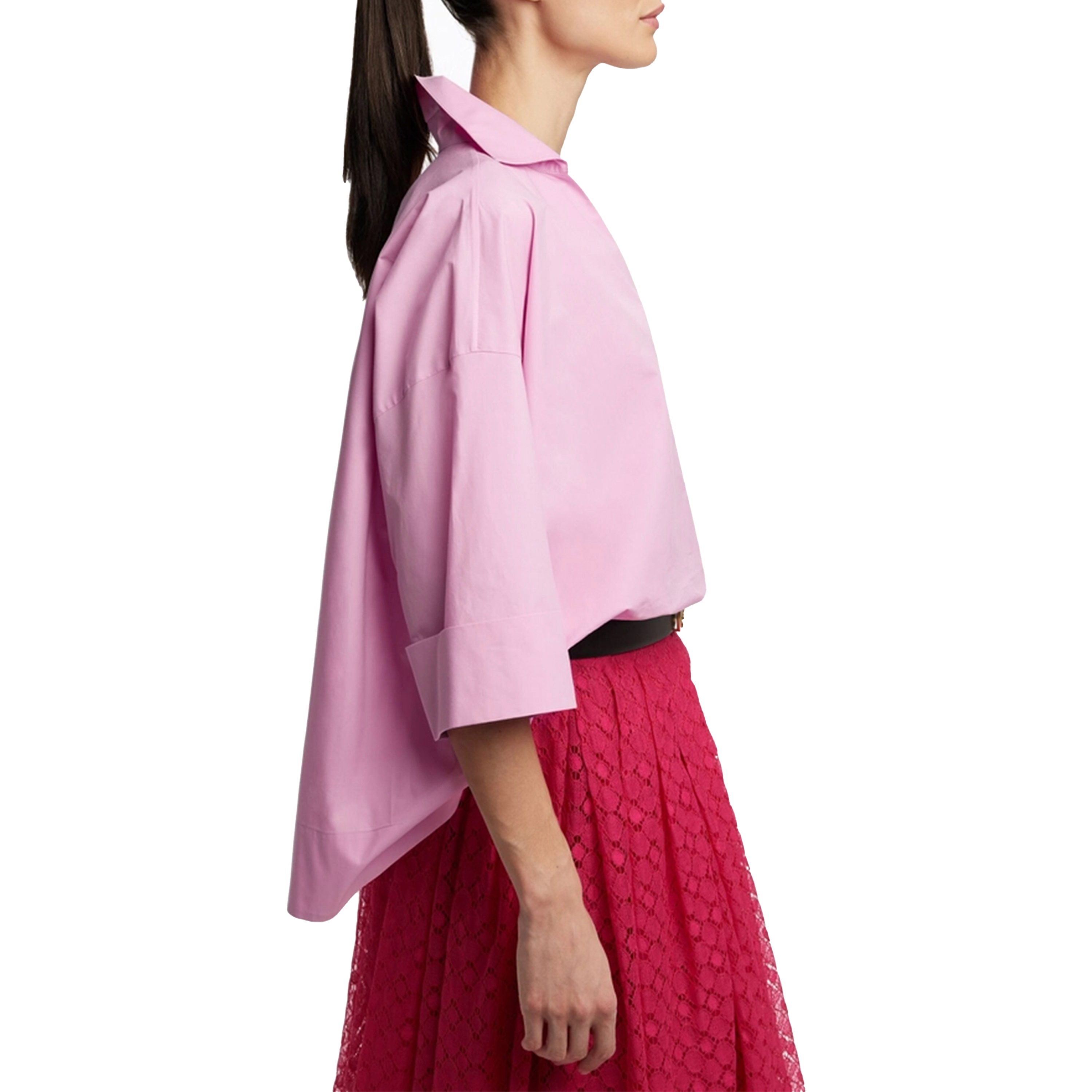 Chemise d'été pour femmes, nouveau haut de couleur unie, col en v, manches courtes, chemise élégante et décontractée