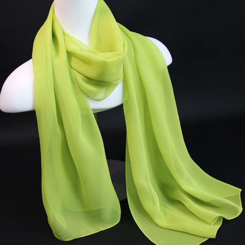 Serviette de plage transparente en mousseline de soie, couleur unie coréenne, longue écharpe d'été légère pour femme, châle de protection solaire V10