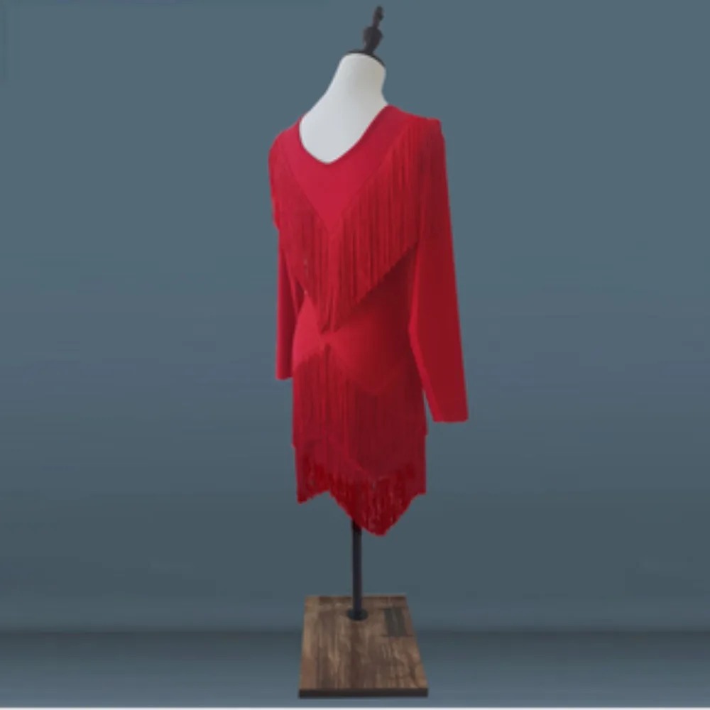 Jupe de danse latine pour femmes, vêtements de danse, costume de performance, uniforme de compétition, jupe à franges, vêtements élégants et à la mode