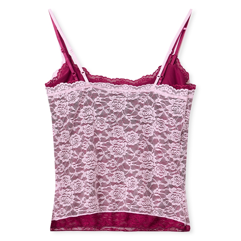 Camisole transparente en dentelle florale pour femme, style coquette, double couche, bretelles spaghetti, crop top féerique, esthétique Y2K, débardeur sans manches