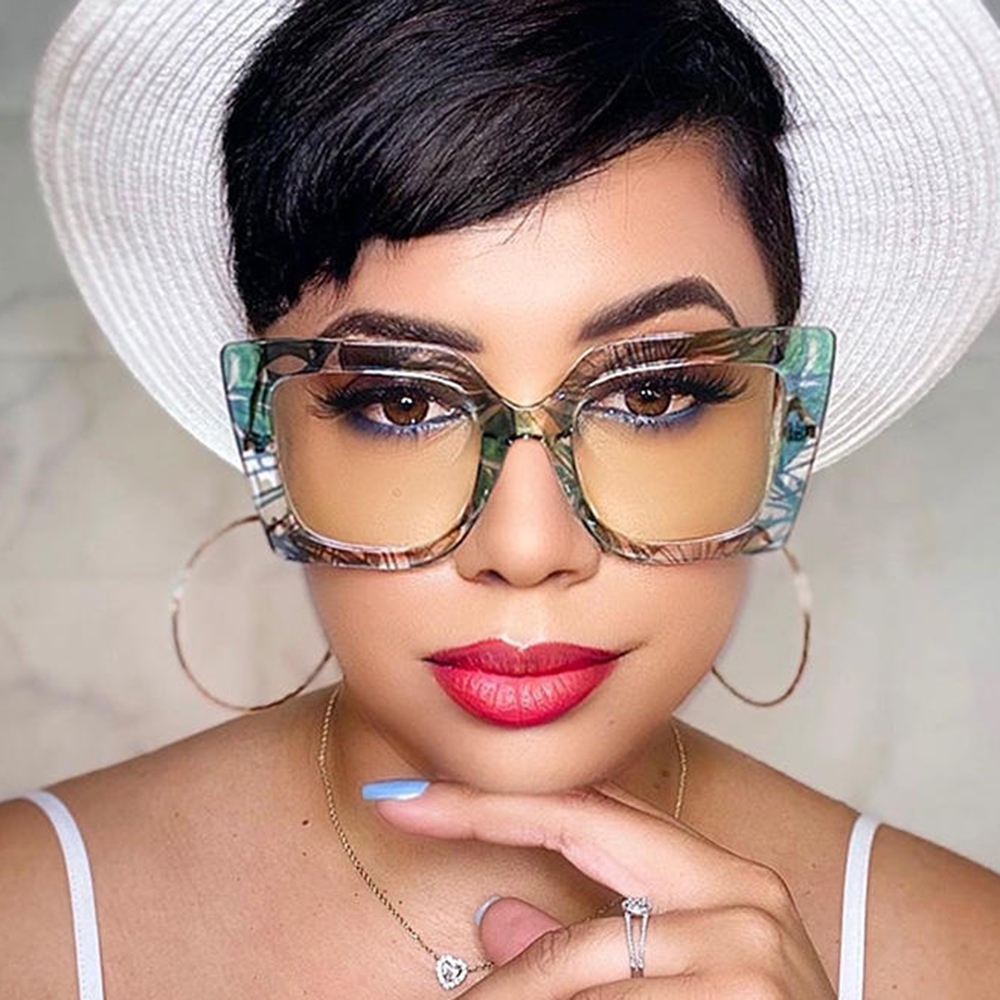 Vintage Transparent carré lunettes cadre femmes hommes lunettes claires optique lunettes cadre lentille monture de lunettes unisexe Anti bleu