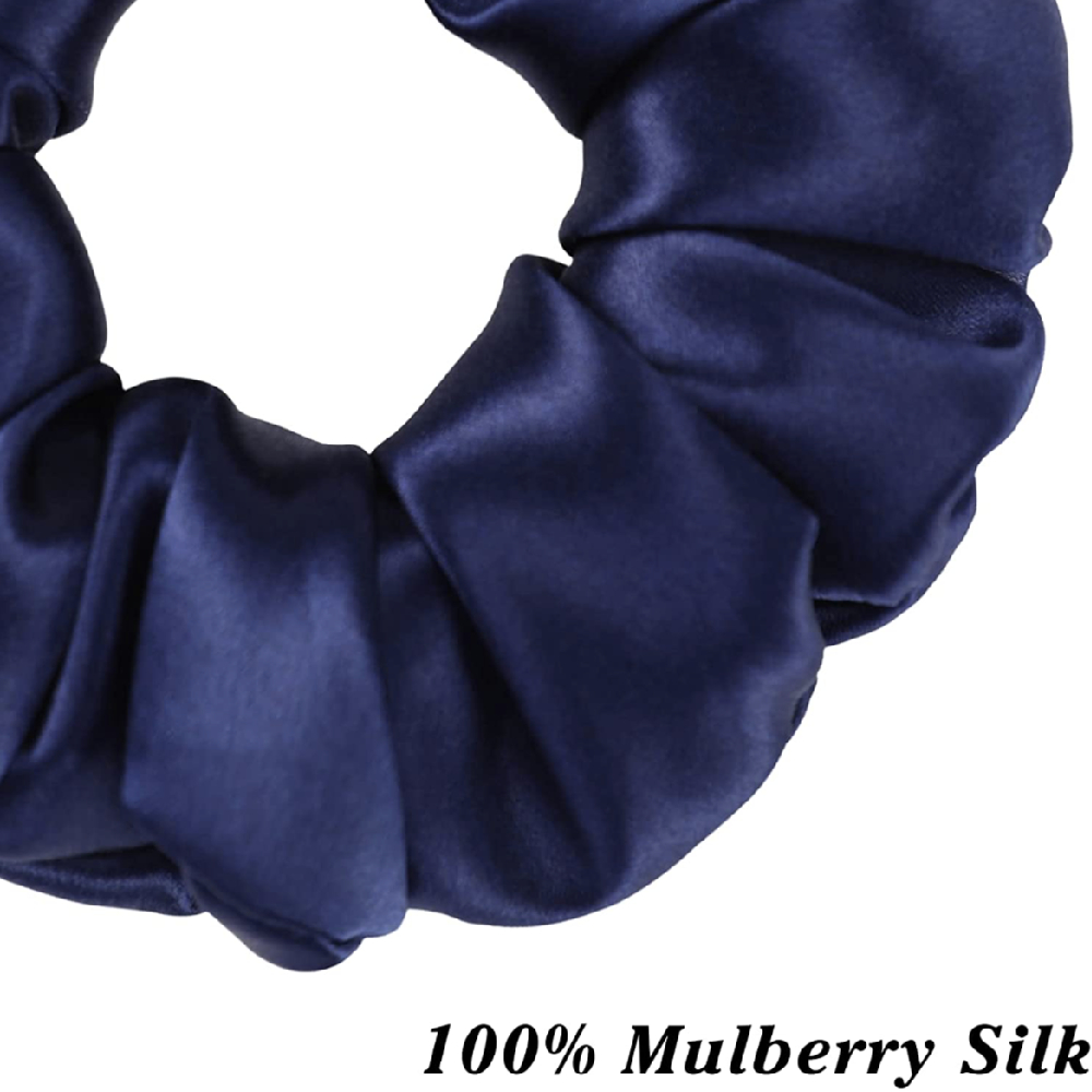 InjHair-Chouchous maigres en mûrier pur, attaches pour cheveux, bandeaux, porte-queue de cheval, accessoires de soin des cheveux, 100%, 3 pièces