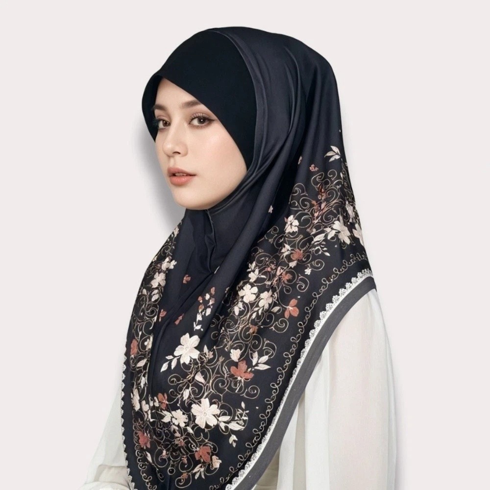 Turban long floral respirant pour l'Aïd al-Fitr, ajustable, plusieurs couleurs, imprimé, foulard arabe polyvalent en coton pour femme