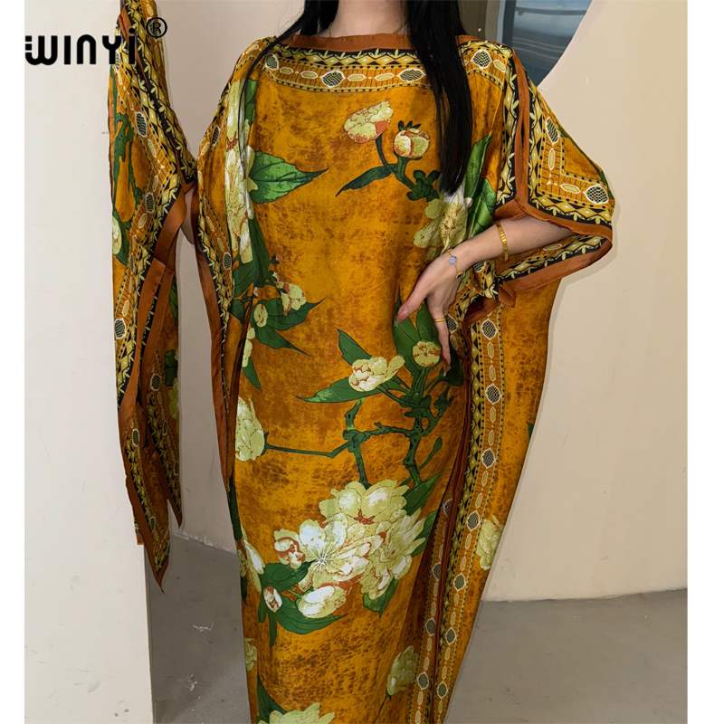 WINYI robe traditionnelle africaine musulmane pour femme abaya dubaï caftan de luxe robe de soirée élégante robe Maxi longueur couvertures de plage