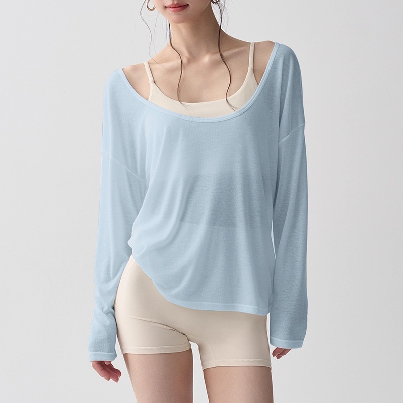 Chemise de sport à manches longues pour femmes, vêtements de yoga, T-shirt de fitness, T-shirt de course à séchage rapide, haut d'entraînement, vêtements de gym pour femmes