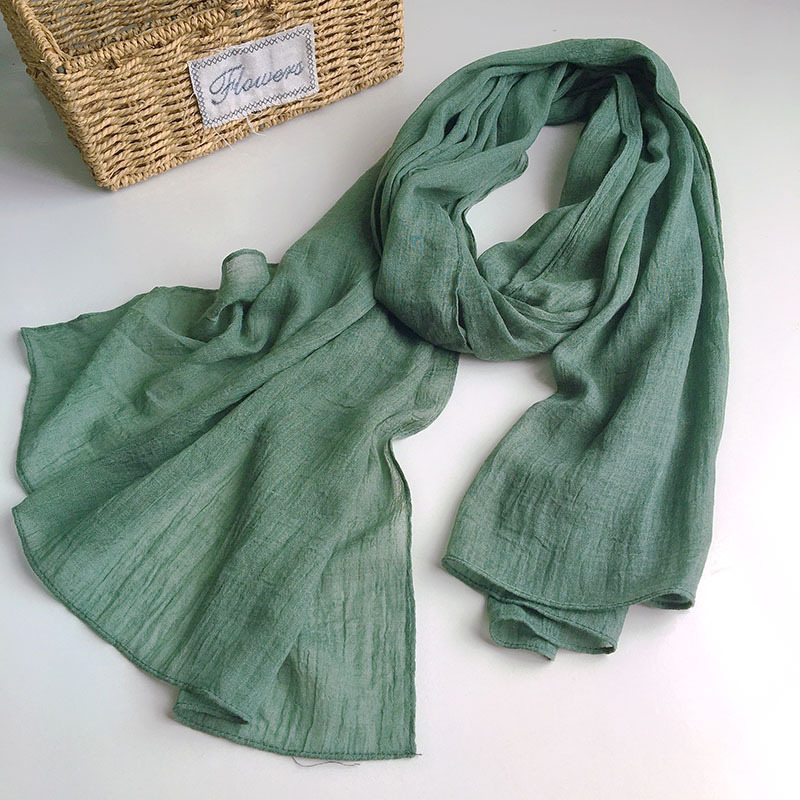 Foulards solides pour dames foulard hijab écharpe femmes turban