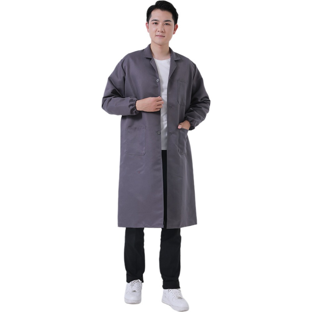 Manteau bleu manipulant des vêtements Protection du travail outillage usine Smock Smock manches longues vêtements anti-poussière