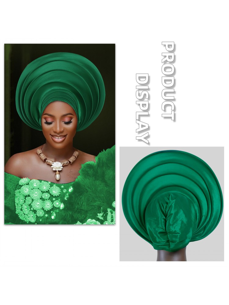 Nouveau Turban Africain 2026, Auto Gele Nigérian, Foulards de Tête Auto Gele, Bonnets Turban pour Femmes, Geles de Mariage, Bonnets Musulmans
