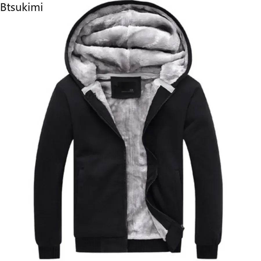 Mode hommes vestes hiver manteaux à capuche mâle chaud sweats à capuche polaire mince étudiant sweats à capuche vêtements d'extérieur 2026 vêtements pour hommes