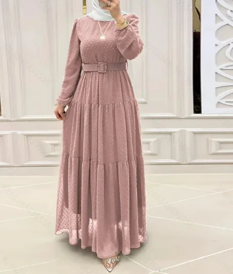 Abaya-Robe longue pour femmes musulmanes modestes, ceintures, Jalabiya, Eid, Ramadan, Maroc, Dubaï, Kaftan saoudien, Islam, Abayas arabes éducatifs