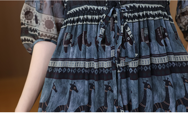 Robe longue de luxe en soie style bohème chic pour femme, collection Printemps-Été, robe de soirée vintage en mousseline Hepburn, élégante et décontractée pour bal de promo 2026