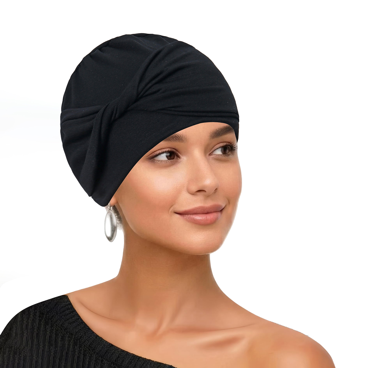Nouveau Turban Hijab Uni Extensible et Doux pour Femme 2026 – Foulard Indien pour Cheveux, Écharpe à Nouer, Idéal pour la Perte de Cheveux, Voile Islamique