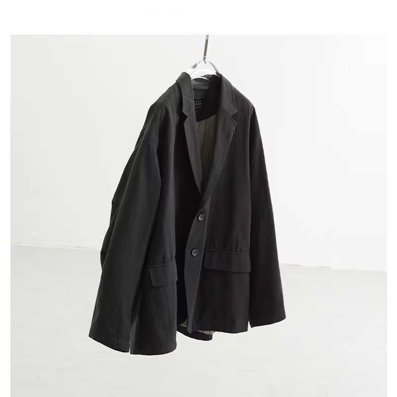 Blazer Oversize Femme 100% Coton Style Décontracté Ample et Confortable Nouvelle Collection Automne Hiver 2026