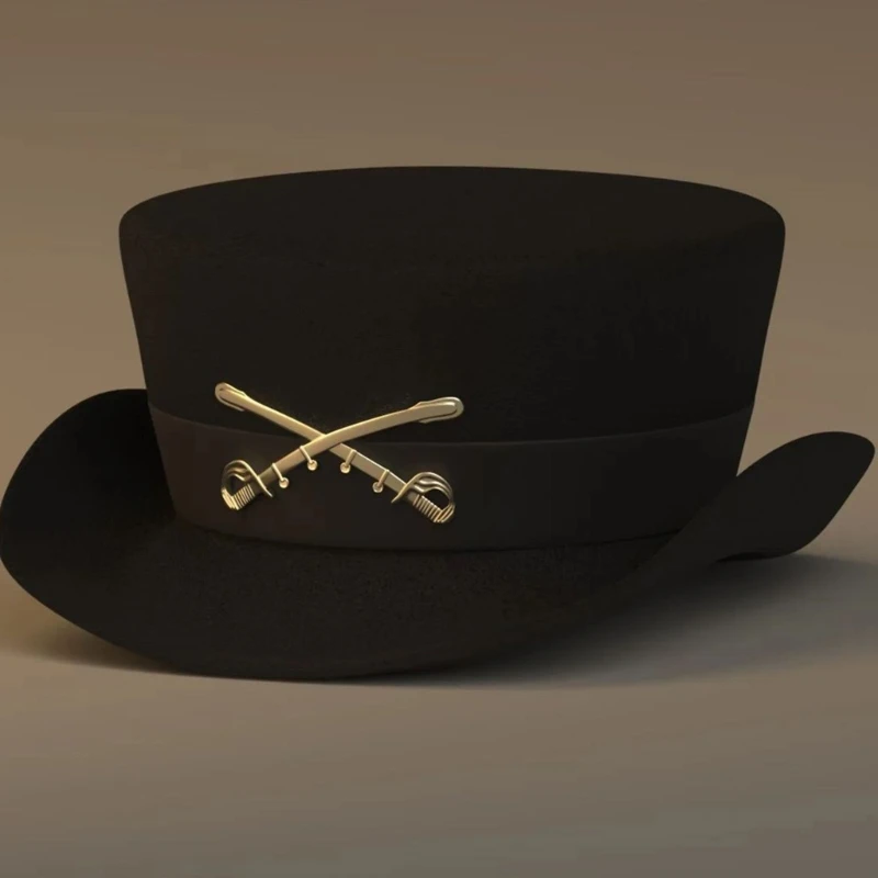 Chapeau Fedora occidental noir à bord court pour femmes et hommes, accessoires Photo, Fedora occidental pour hommes et femmes, vêtements unisexes