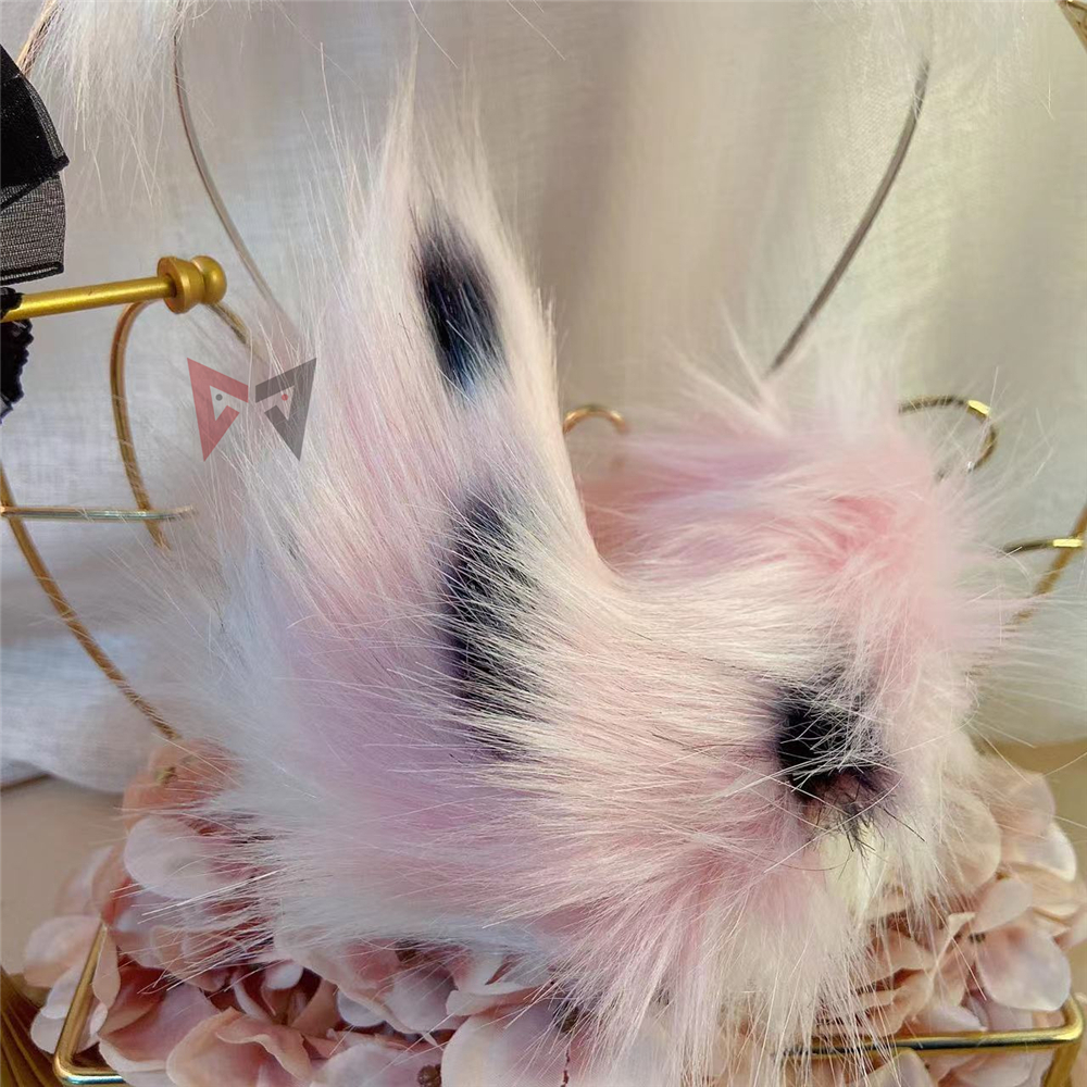 Oreilles de lapin roses faites à la main, cerceau à cheveux, chapeau d'infirmière, collier de queue, boucles d'oreilles, cosplay, accessoires Lolita, vêtements de sauna, nouveau