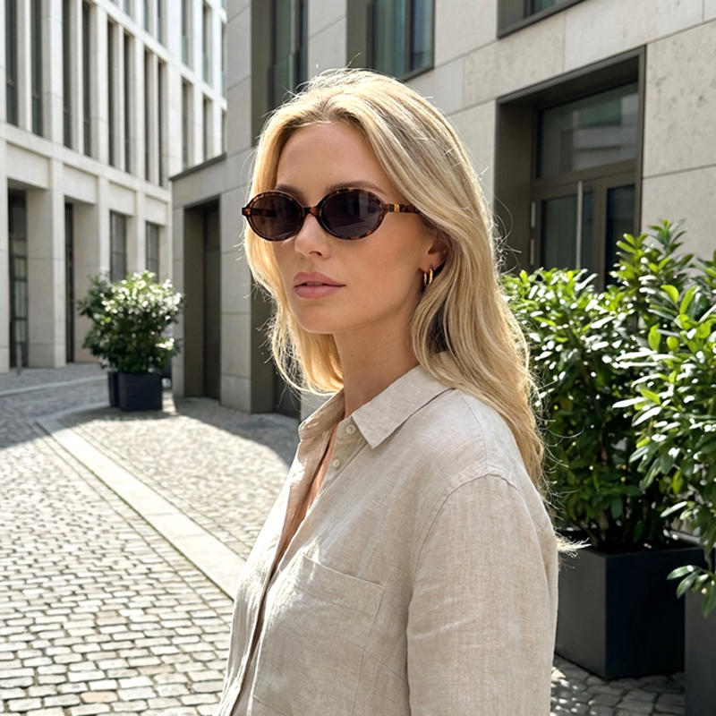 Lunettes de soleil ovales rétro vintage 2026 pour femmes et hommes, tendance, de marque de luxe, protection UV400, pour la conduite et la plage