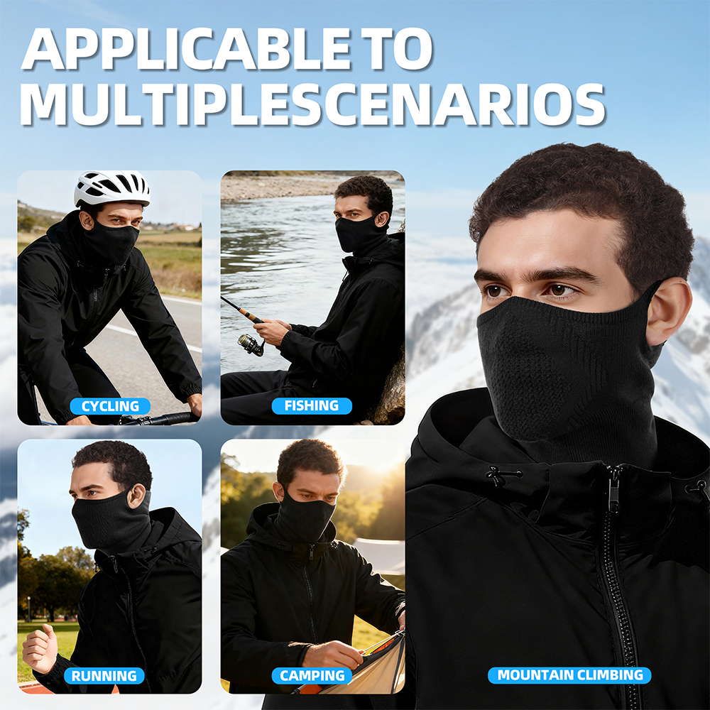Bandana pour temps froid, écharpe thermique d'hiver, coupe-vent, masque facial de Ski, sport, cyclisme, Snowboard, randonnée en plein air, cache-cou pour hommes