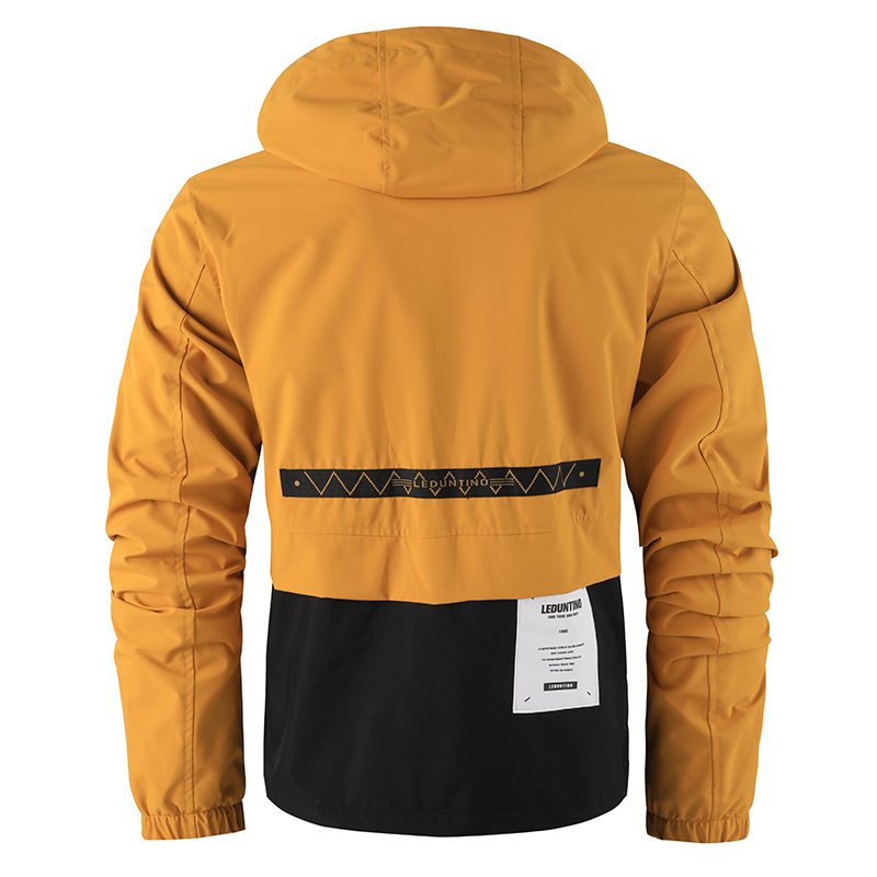 Extérieur hommes confort détachable chapeau solide hauts printemps automne simplicité coupe-vent manteau décontracté nouvelle mode polyvalent veste hommes