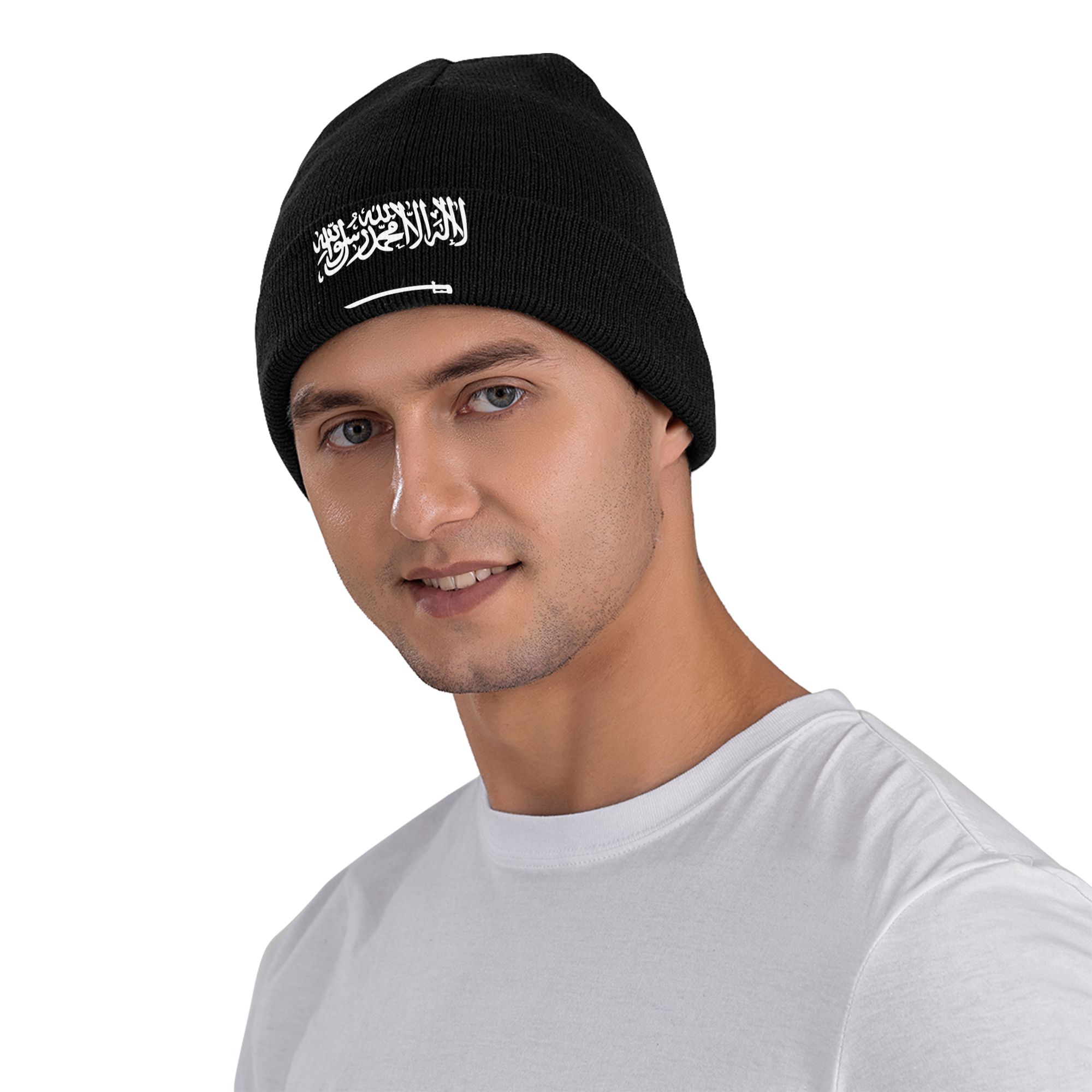 Royaume d'arabie saoudite tricot chapeau Bonnet chapeaux Kpop élastique hommes femmes Bonnet chapeaux printemps personnalisé Cool casquettes cadeau d'anniversaire