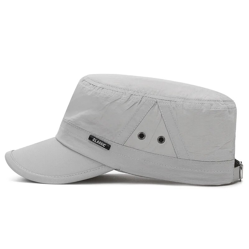 Nouveaux chapeaux pour hommes pour l'été, casquettes plates respirantes à séchage rapide, printemps et été, chapeaux pare-soleil, casquettes légères et respirantes