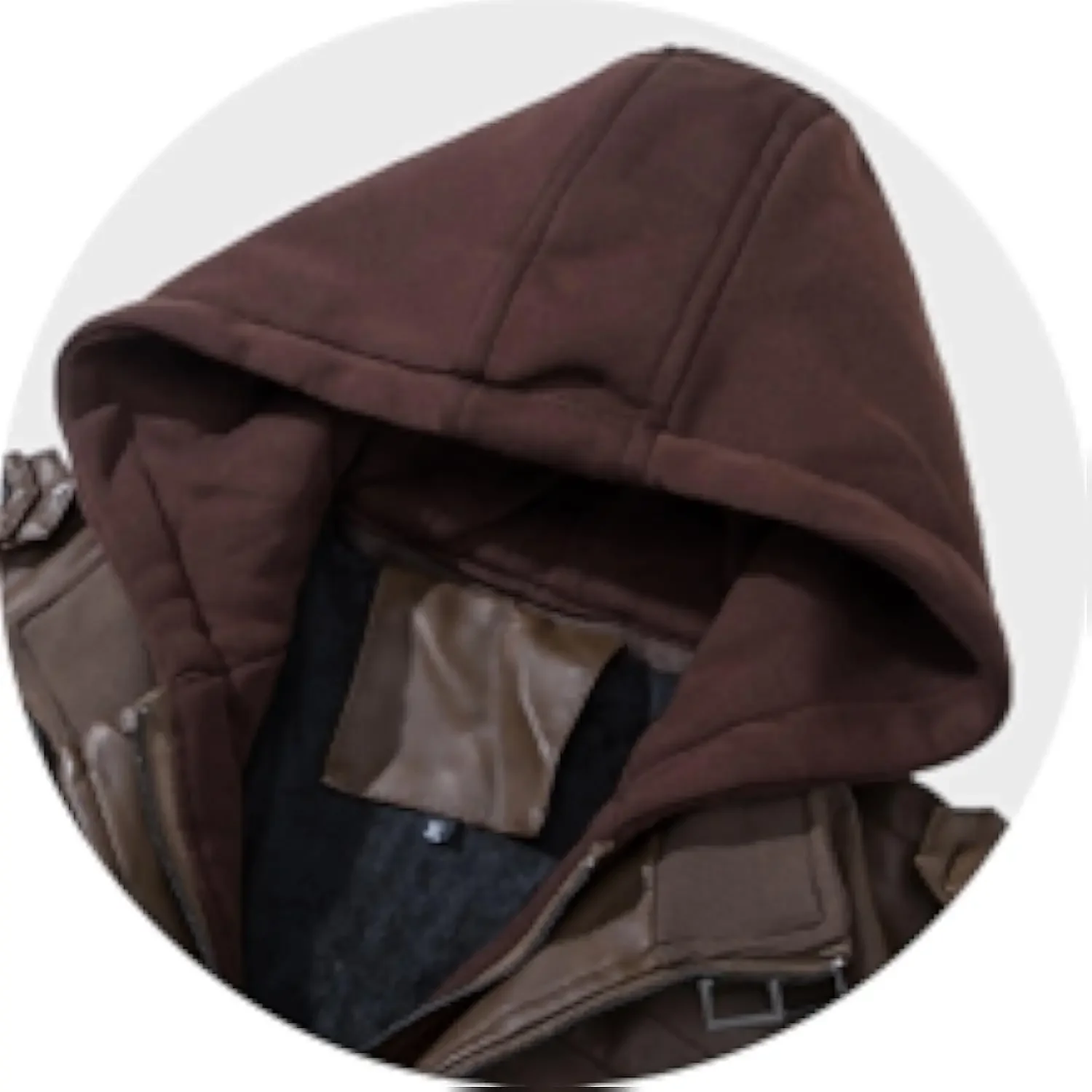 Veste décontractée capuche amovible hommes hiver Vintage moto Biker veste en cuir hiver pilote vestes en cuir coupe-vent manteau chaud