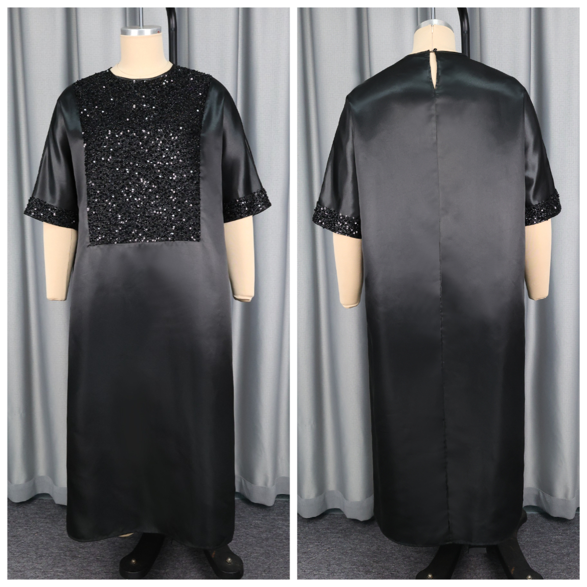 Bubu caftan robe pour église robes africaines femmes brillant paillettes traditionnel afrique vêtements longue ample Patchwork O cou robes
