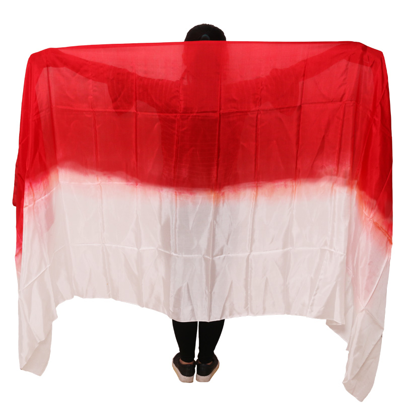 Voile de danse du ventre 100% en soie véritable, accessoire de danse du ventre, écharpe à main, châles personnalisés, accessoire de spectacle sur scène