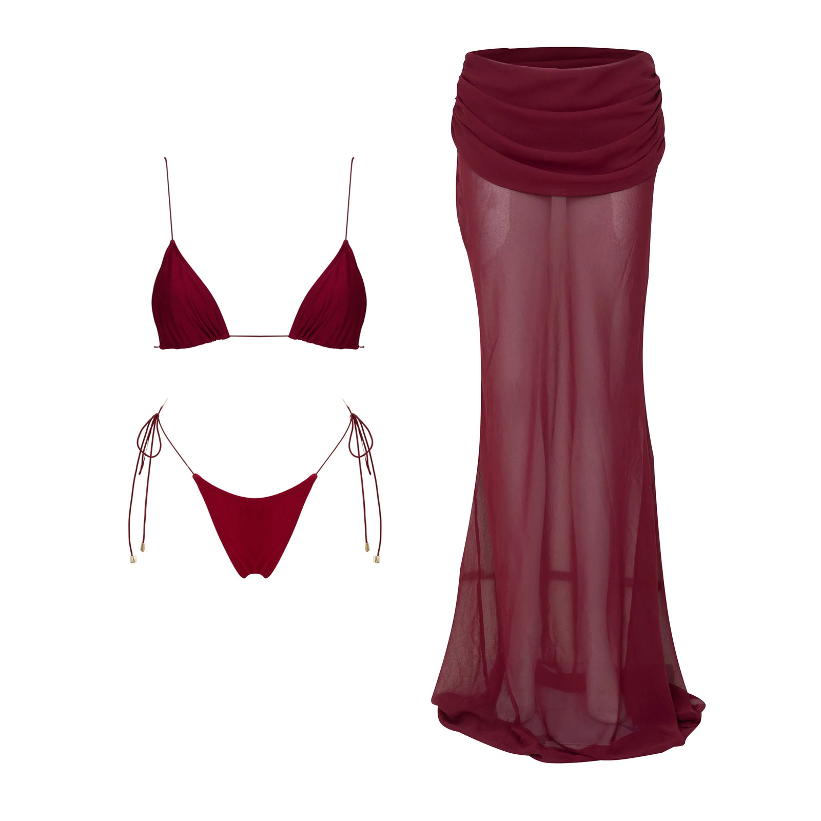 Nouveau Maillot de Bain Une Pièce Élégant et de Haute Qualité 2026 avec Jupe Imprimée, Décolleté en V Profond et Lacets – Ensemble Bikini Femme pour Fête et Plage