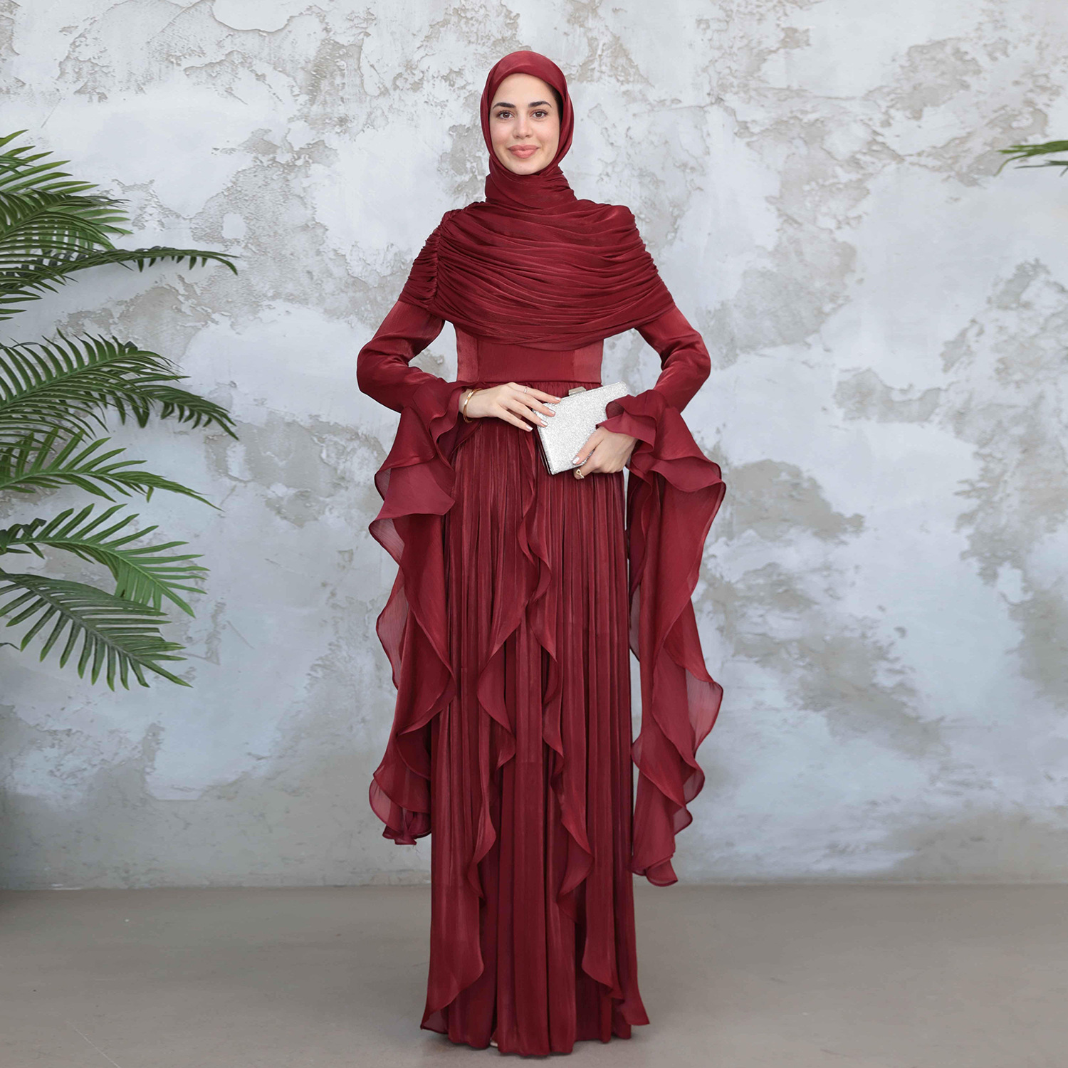 Robe de l'Aïd pour femme, Abaya musulmane unie plissée, Kaftan, Robes de fête du Ramadan, Vestidos, Maroc, Dubaï, Jalabiya, Robe arabe, Printemps 2026