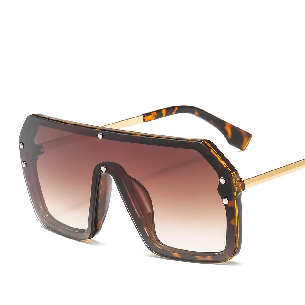Lunettes de soleil carrées surdimensionnées rétro noires pour femmes, lunettes de protection UV400, grand cadre, marque de luxe