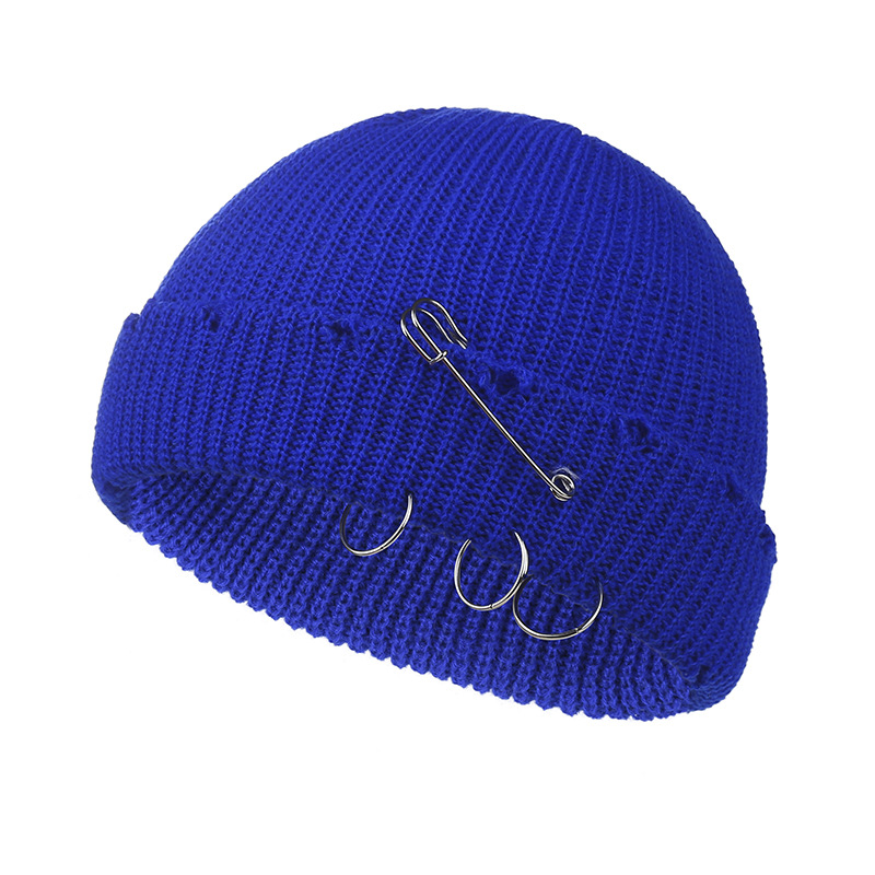Skullies d'hiver chapeau pour femmes hommes Couple Y2K bonnets chapeaux mode gothique rue Punk tricoté Bonnet casquettes
