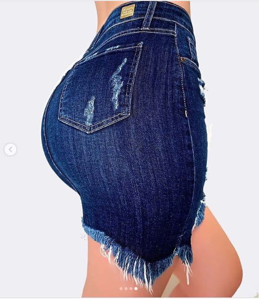 Jupe en jean femmes jupes d'été trou taille haute Stretch déchiré poches en détresse lavé hanche enveloppement au-dessus du genou 2025 Streetwear