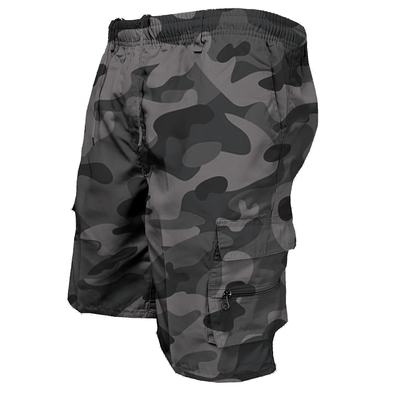 Mode hommes Cargo Shorts hommes pantalons tactiques décontracté grande poche pantalons de sport Cargo panneaux pantalon grande taille pour homme
