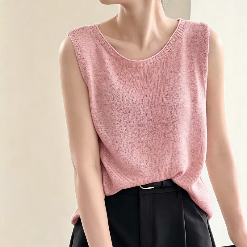 Gilet court en tricot polyvalent pour femme