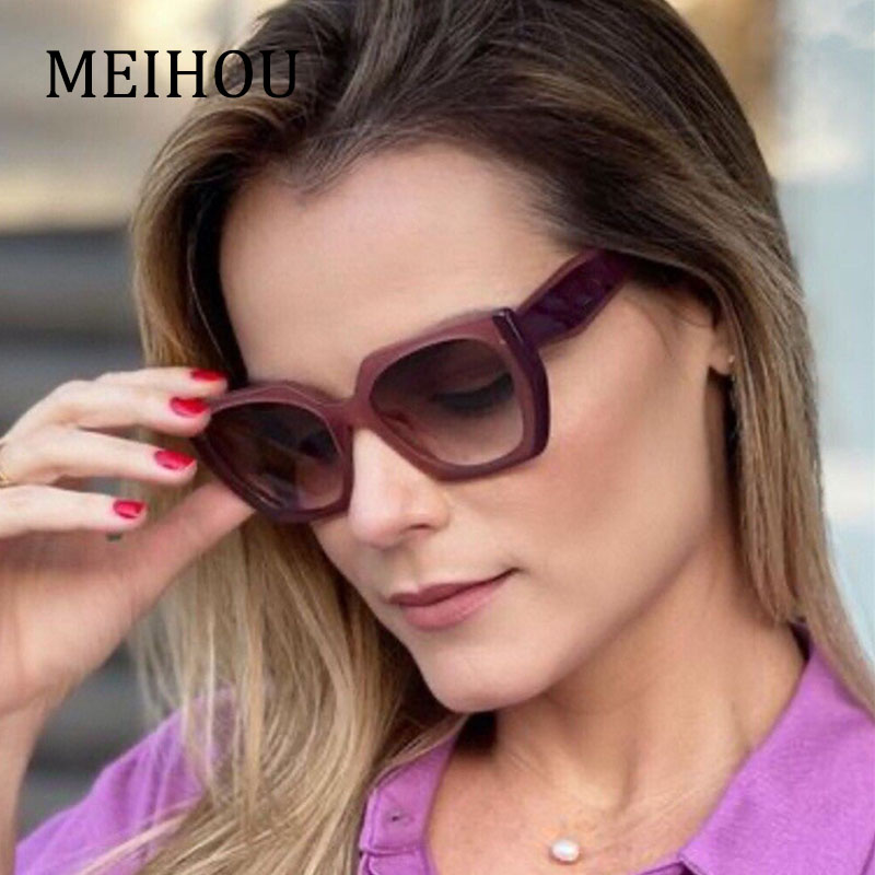 Lunettes de soleil œil de chat élégantes pour femmes, nuances dégradées féminines, lunettes de soleil noires et blanches, style vintage, mode, nouveau