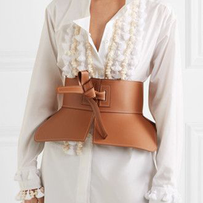 Ceinture large à lacets pour femmes, nouveau Style, jupe à nœud papillon, décoration à la mode, cravate à la taille, accessoire polyvalent