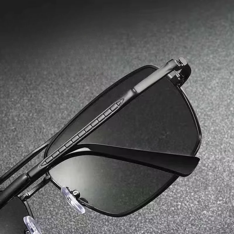Lunettes de myopie à Double faisceau pour hommes, grande monture, confortables, ombrage solaire, Anti-éblouissement, HD, pour la conduite