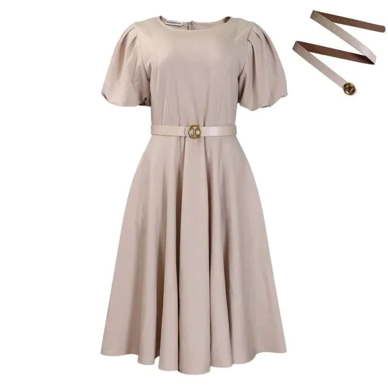 Robe mi-longue plissée en polyester à manches courtes pour femmes, vêtements africains, tenues de soirée, vêtements africains, mode d'automne
