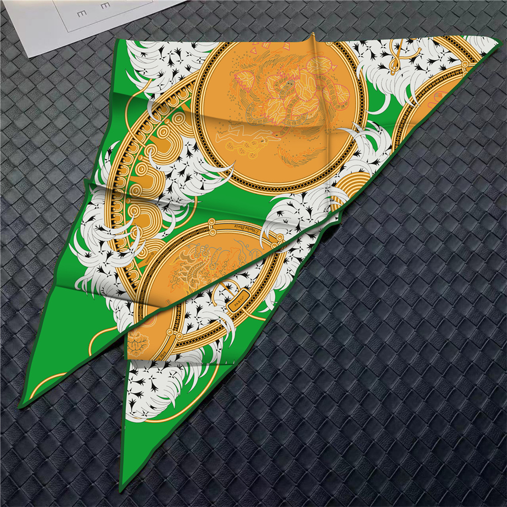 Écharpes triangulaires, foulards en soie pour femme, écharpes de tête, foulards en soie pour femme, châles de plage, bandanas, hijabs pour femme
