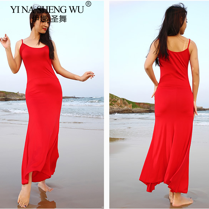 Costume de danse du ventre longue Robe performance danse orientale balançoire Tribal Khaleegy jupe nouveau pour les femmes vêtements de scène Robe de danse du ventre