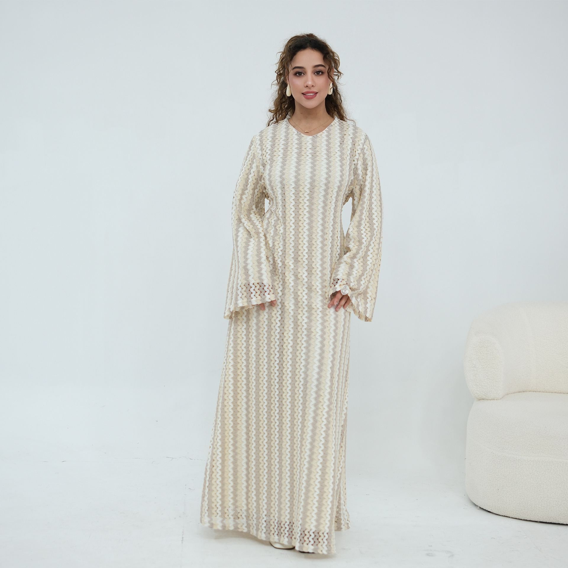 Robes imprimées Abaya pour femmes, double robe musulmane Eid, Kaftan Dubaï, Jalabiya Ramadan, Abayas Maroc, Vestidos Islam, Robe longue arabe
