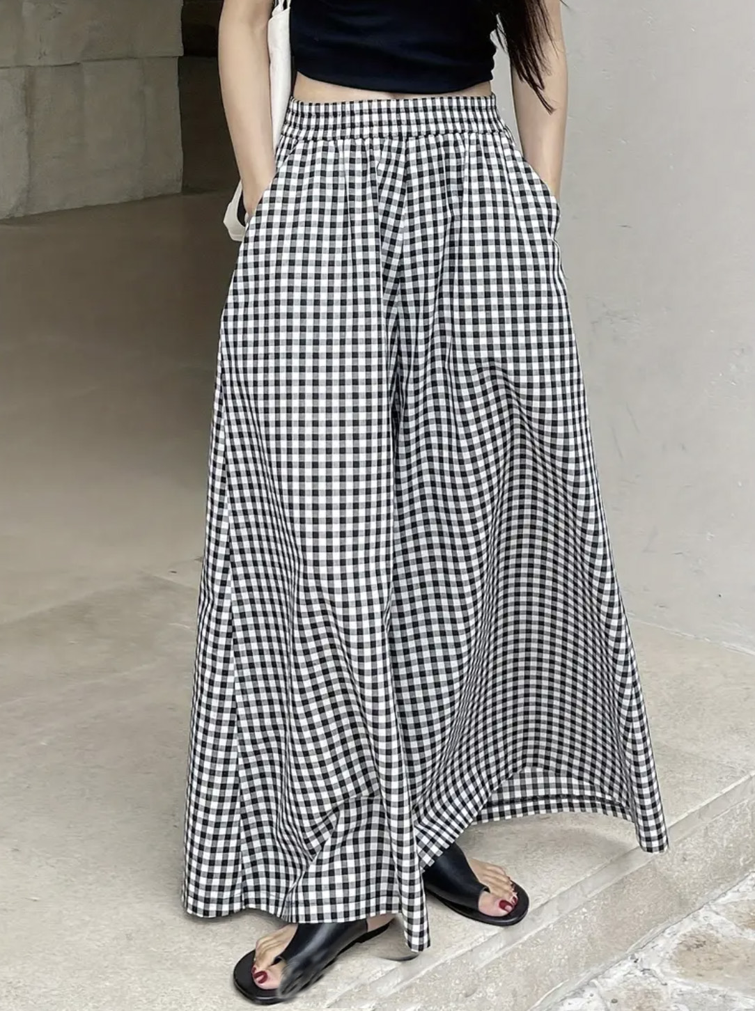 Pantalons pour femmes à carreaux, décontractés, élégants, de style japonais, coréen, européen et américain, pour l'automne et l'hiver.