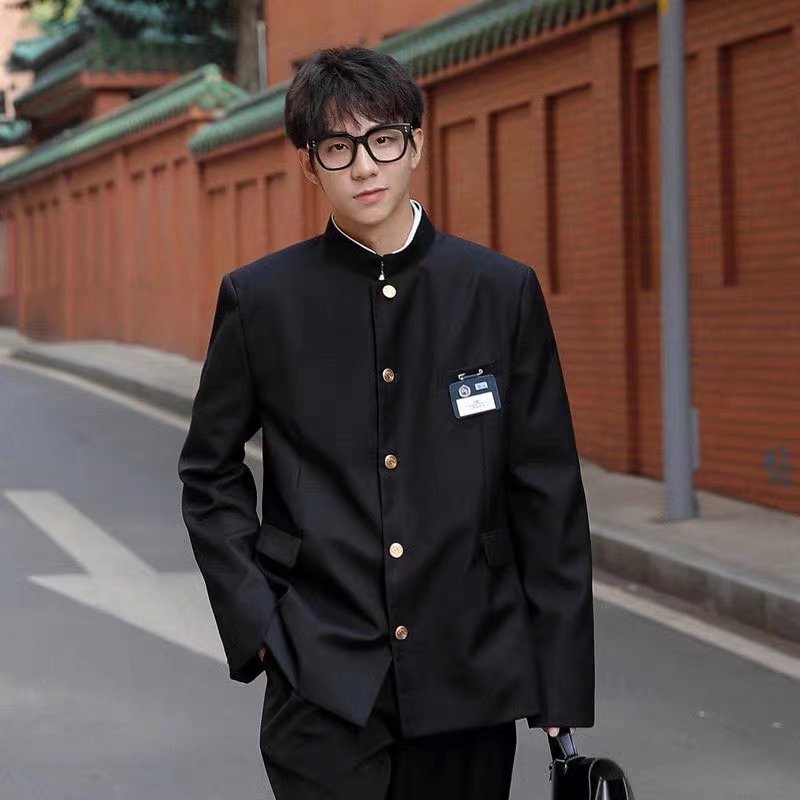 Uniforme SвJaponais Dk pour Homme, Veste Noire, Top, Printemps Été, Nouveau Manteau, Streetwear, Mao