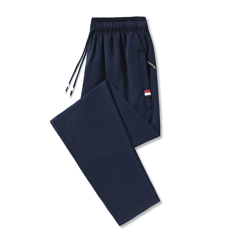 Pantalon de survêtement pour hommes, grande taille 5xl, vêtements de sport, taille élastique, décontracté, en coton, extensible, jogging noir, 8XL
